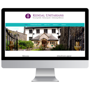 mock-up of Kendal Unitarians Website