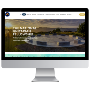 Mock-up of National Unitarian Fellowship Website.
